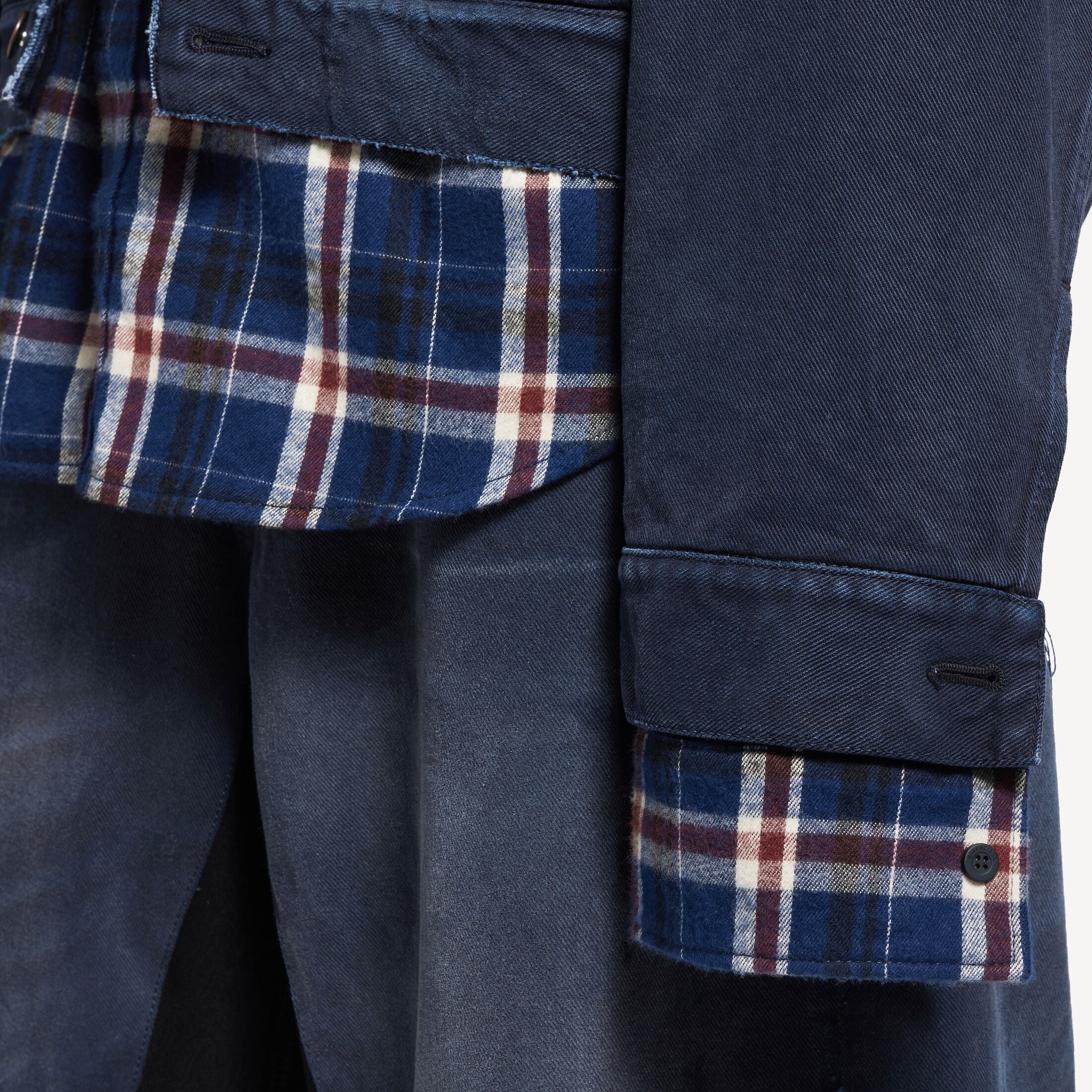 VESTE CHEMISE A EMPIECEMENTS