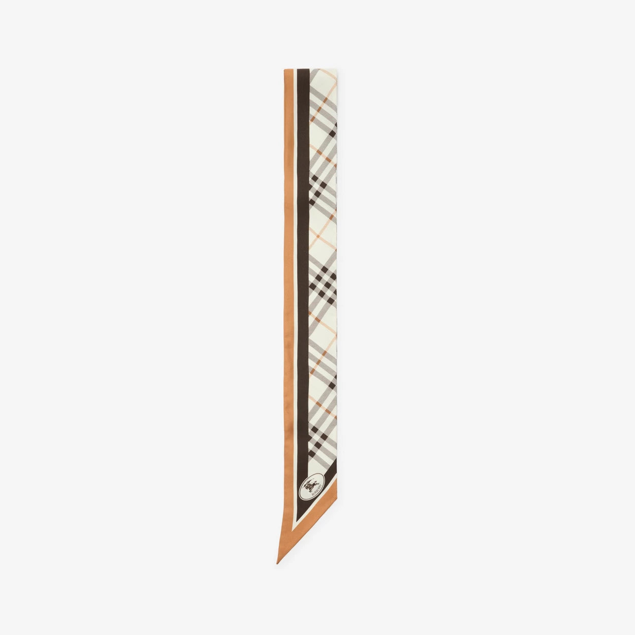 FOULARD ULTRAFIN EN SOIE CHECK KNIGHT