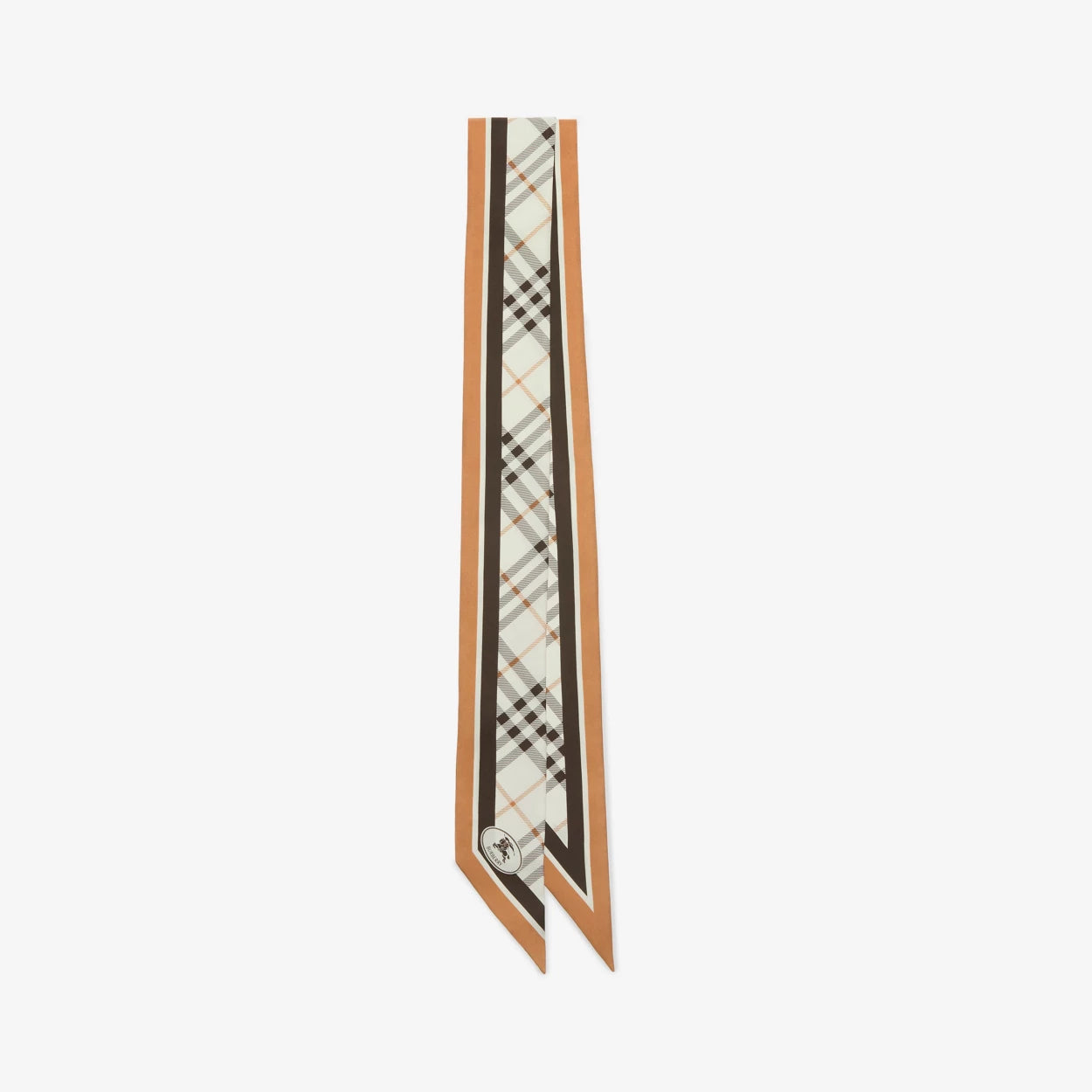 FOULARD ULTRAFIN EN SOIE CHECK KNIGHT