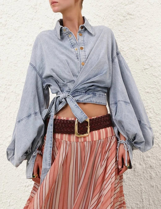 HAUT PORTEFEUILLE EN DENIM