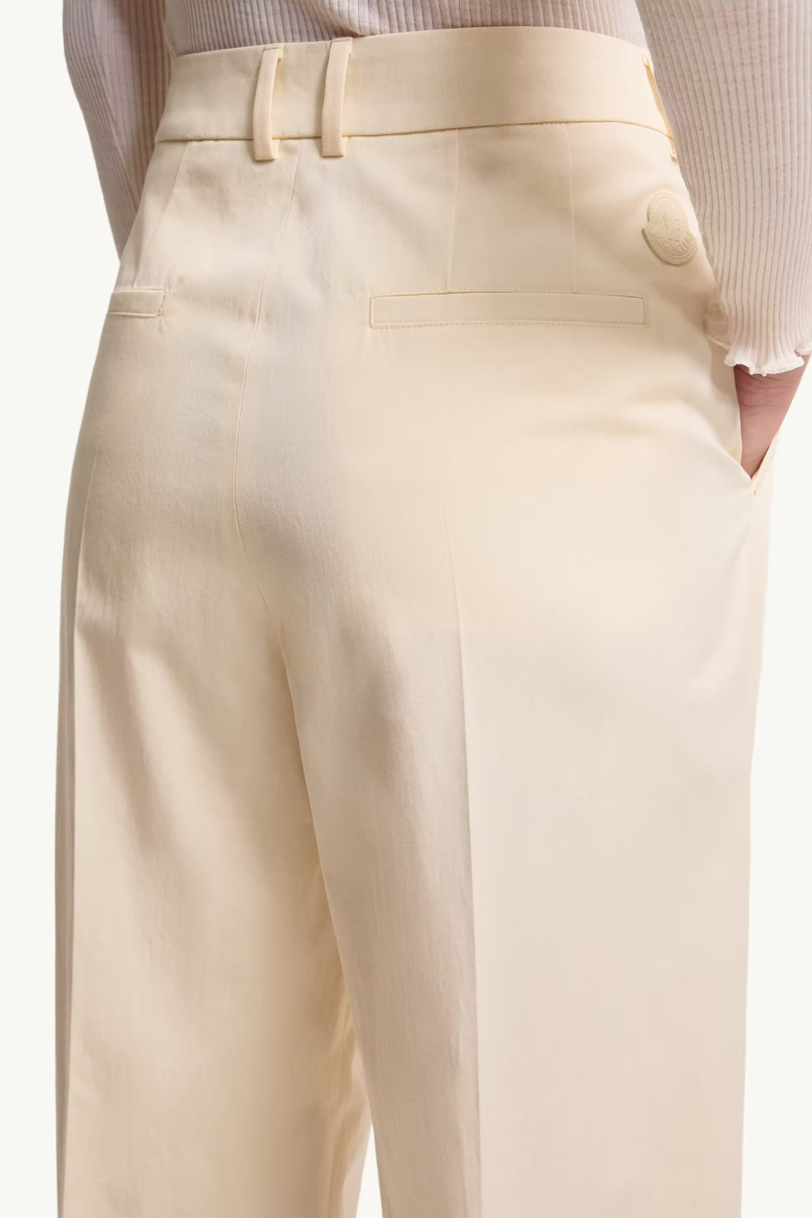 PANTALON AMPLE A GABARDINE