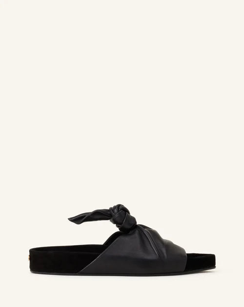 MULES PLATES EN CUIR