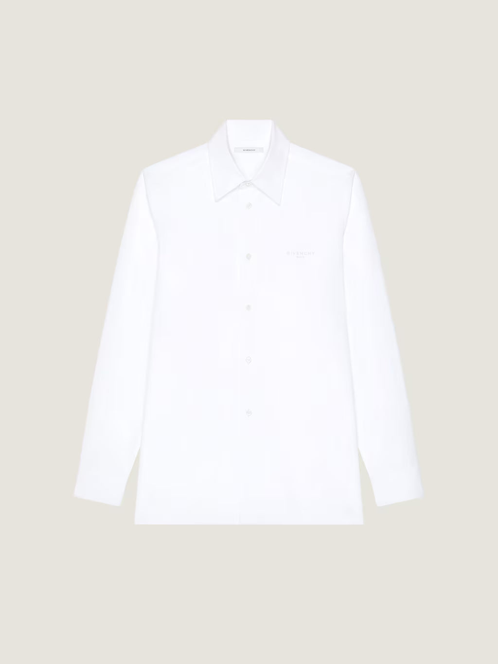 CHEMISE EN POPELINE BRODÉE GIVENCHY PARIS
