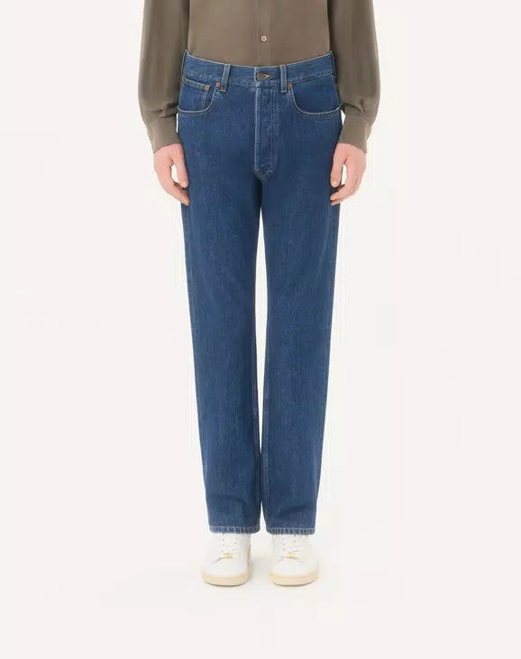 PANTALON EN DENIM AVEC VGOLD