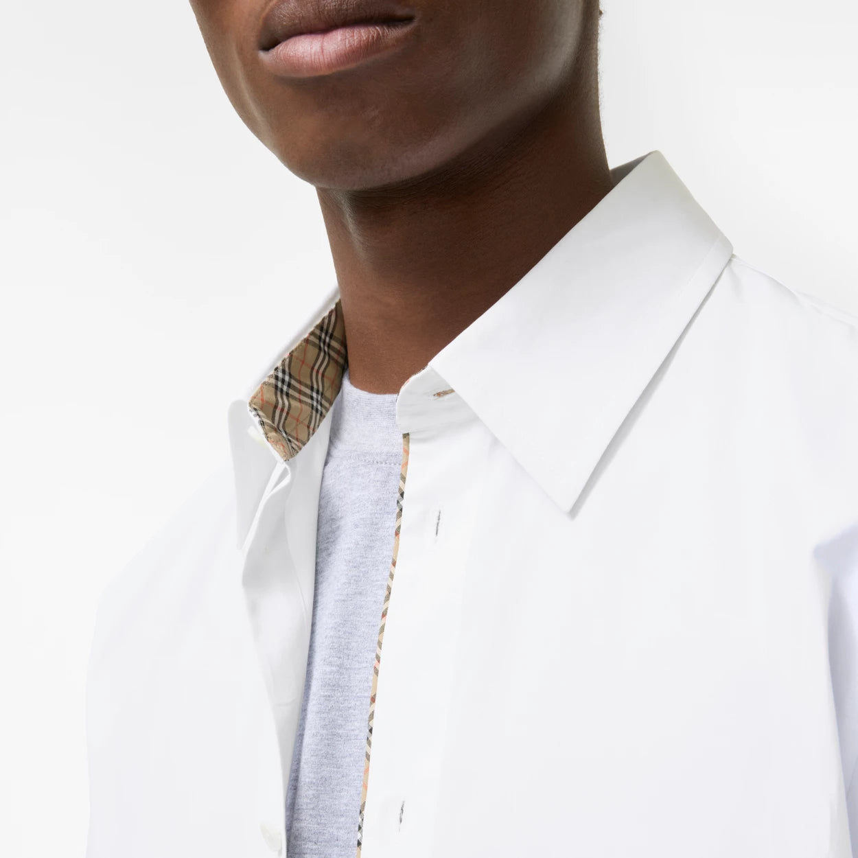 CHEMISE CLASSIQUE EN POPELINE DE COTON