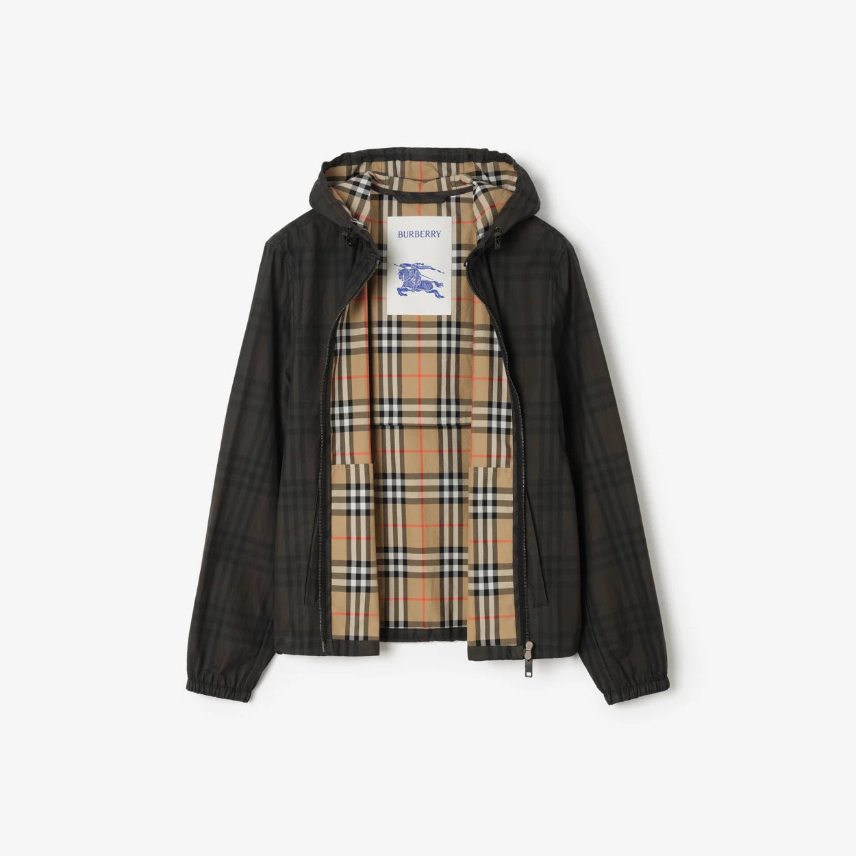 VESTE NEWPORT A CAPUCHE EN COTON CHECK