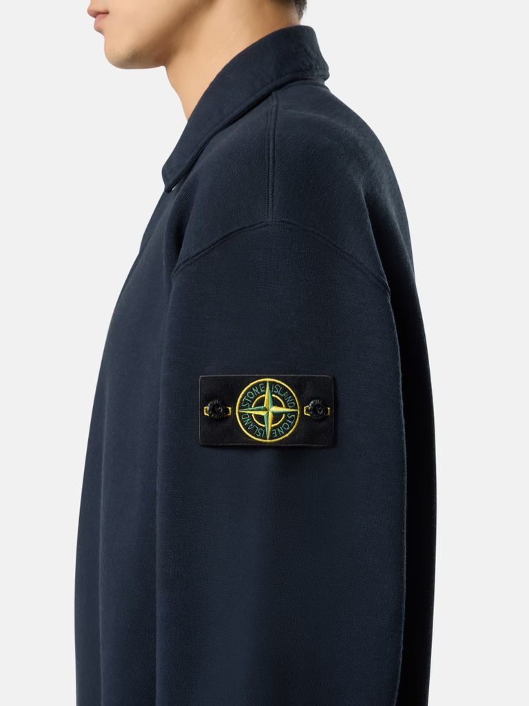 SWEAT SHIRT RAS DU COU COUPE OVERSIZE AVEC FERMETURE BOUTONNÉE