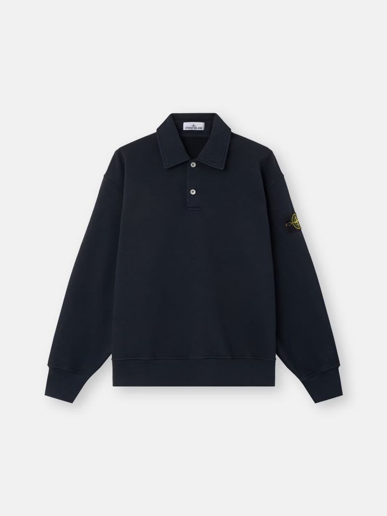 SWEAT SHIRT RAS DU COU COUPE OVERSIZE AVEC FERMETURE BOUTONNÉE