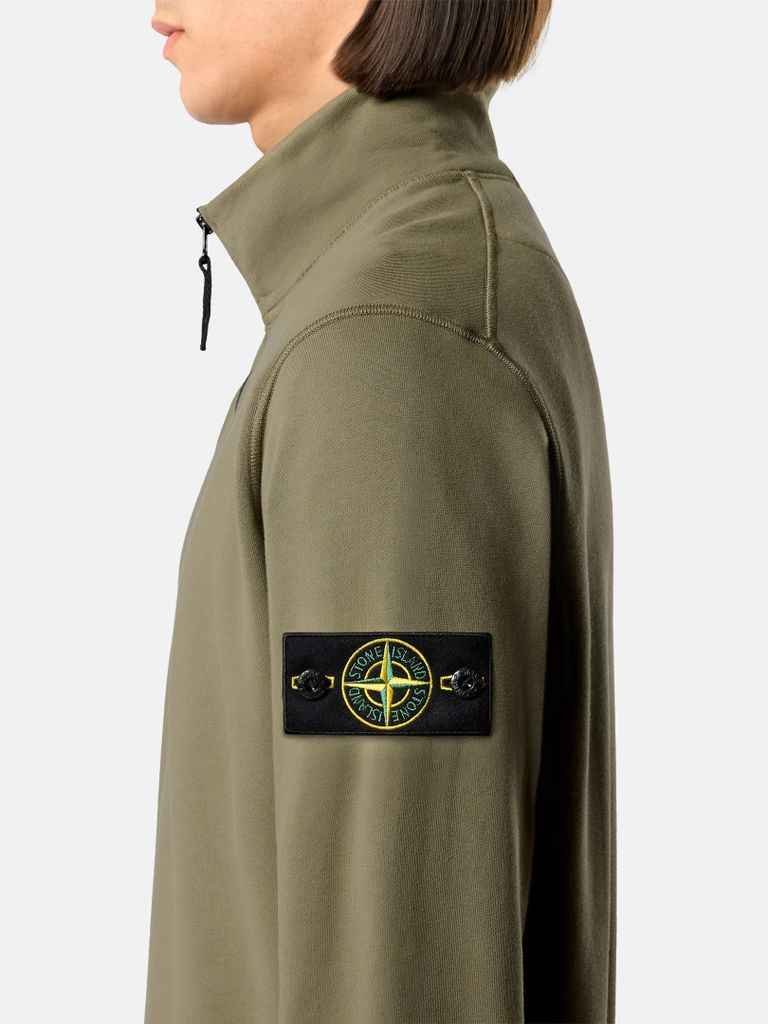 SWEAT SHIRT COUPE REGULAR À GLISSIÈRE COURTE