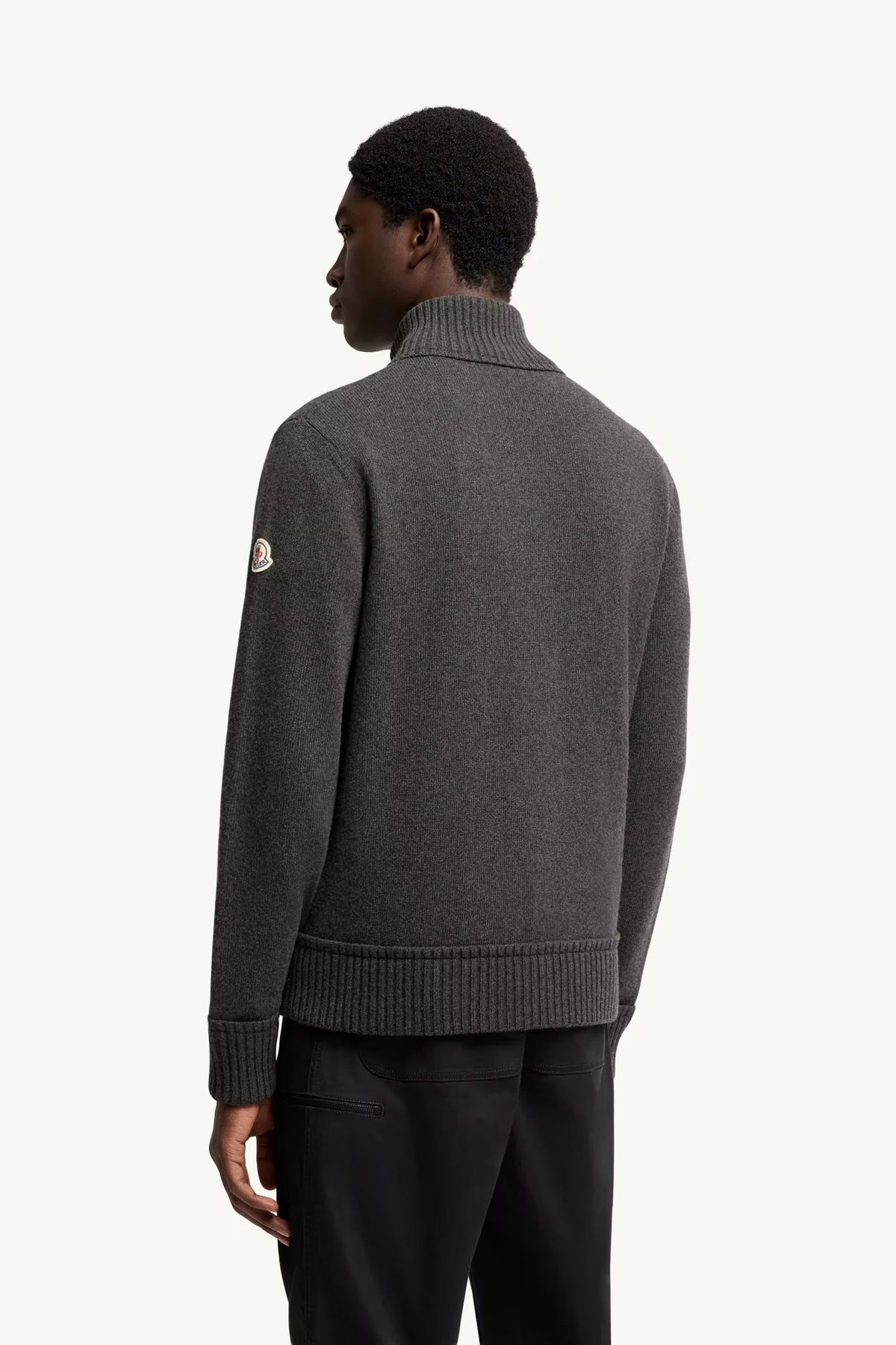 CARDIGAN ZIPPÉ EN LAINE ET CACHEMIRE