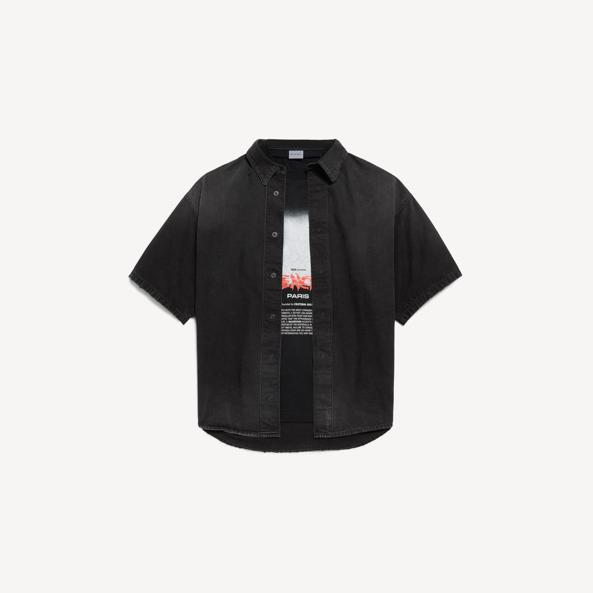 CHEMISE À MANCHES COURTES DENIM HYBRIDE