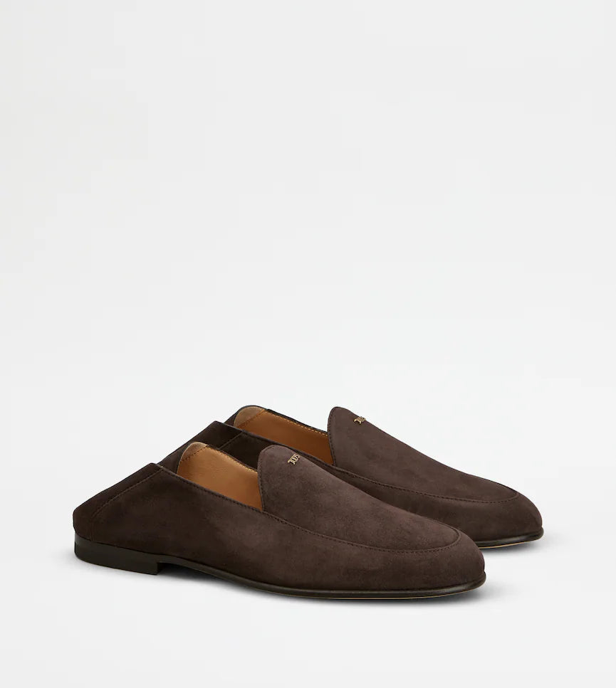 MOCASSIN SABOT EN CUIR VELOURS