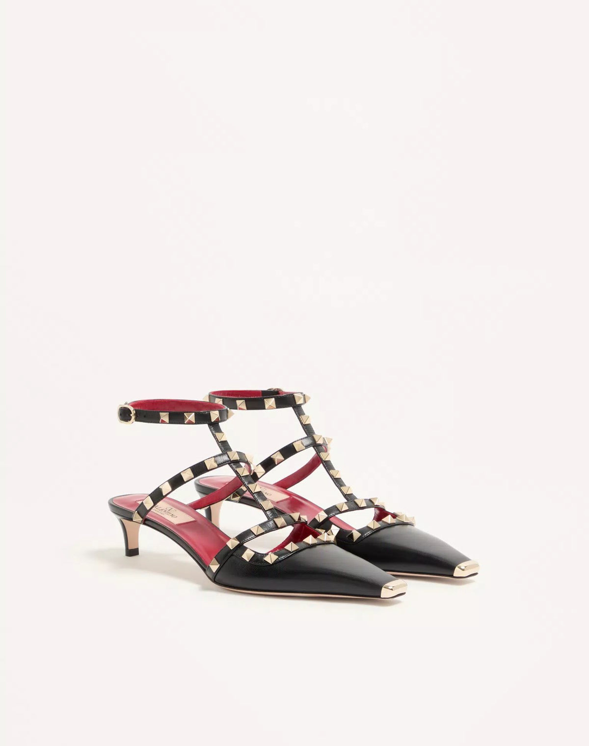 ESCARPIN ROCKSTUD EN CUIR DE CHEVREAU