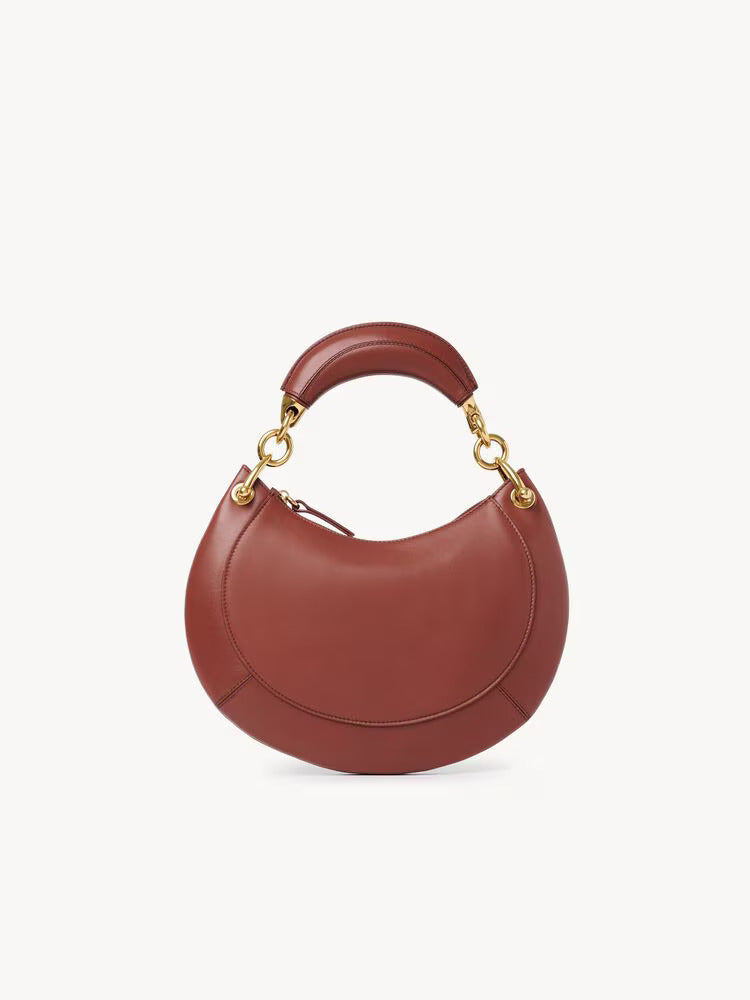 PETIT SAC HOBO BANANA EN CUIR LISSE