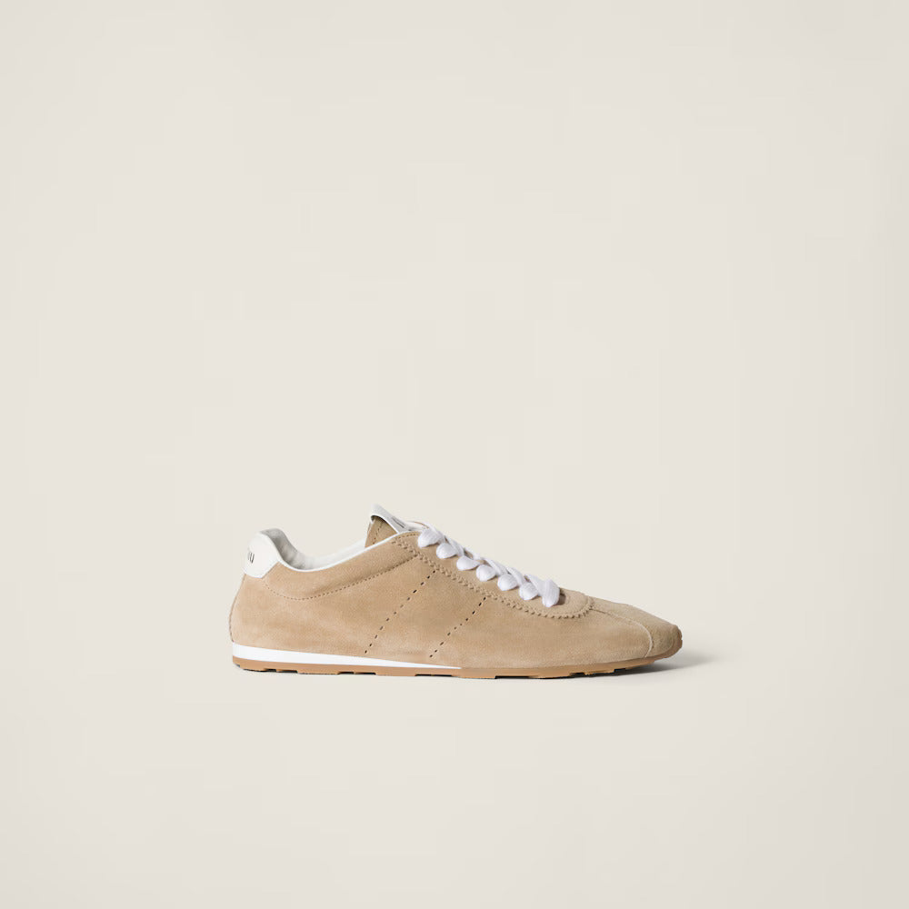 BASKETS EN SUEDE PLUME
