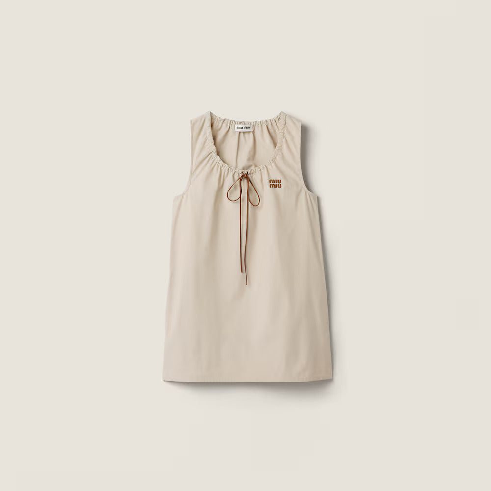 ROBE EN COTON PANAMA