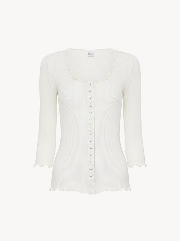 TOP EN JERSEY DE COTON ET SOIE
