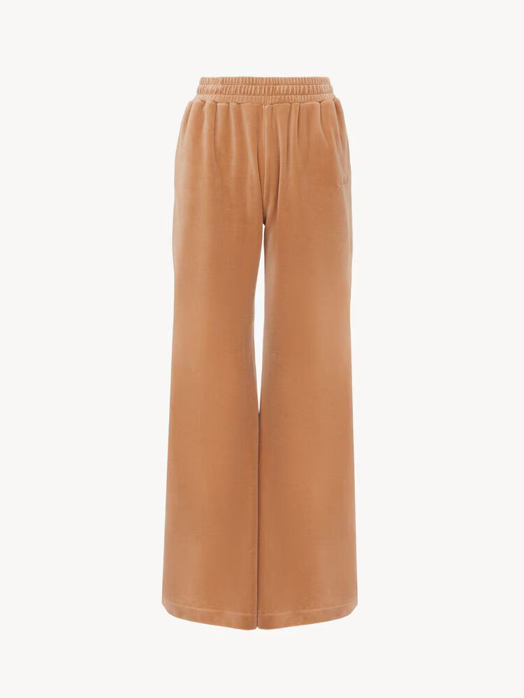 PANTALON DE SURVETEMENT LARGE EN VELOURS
