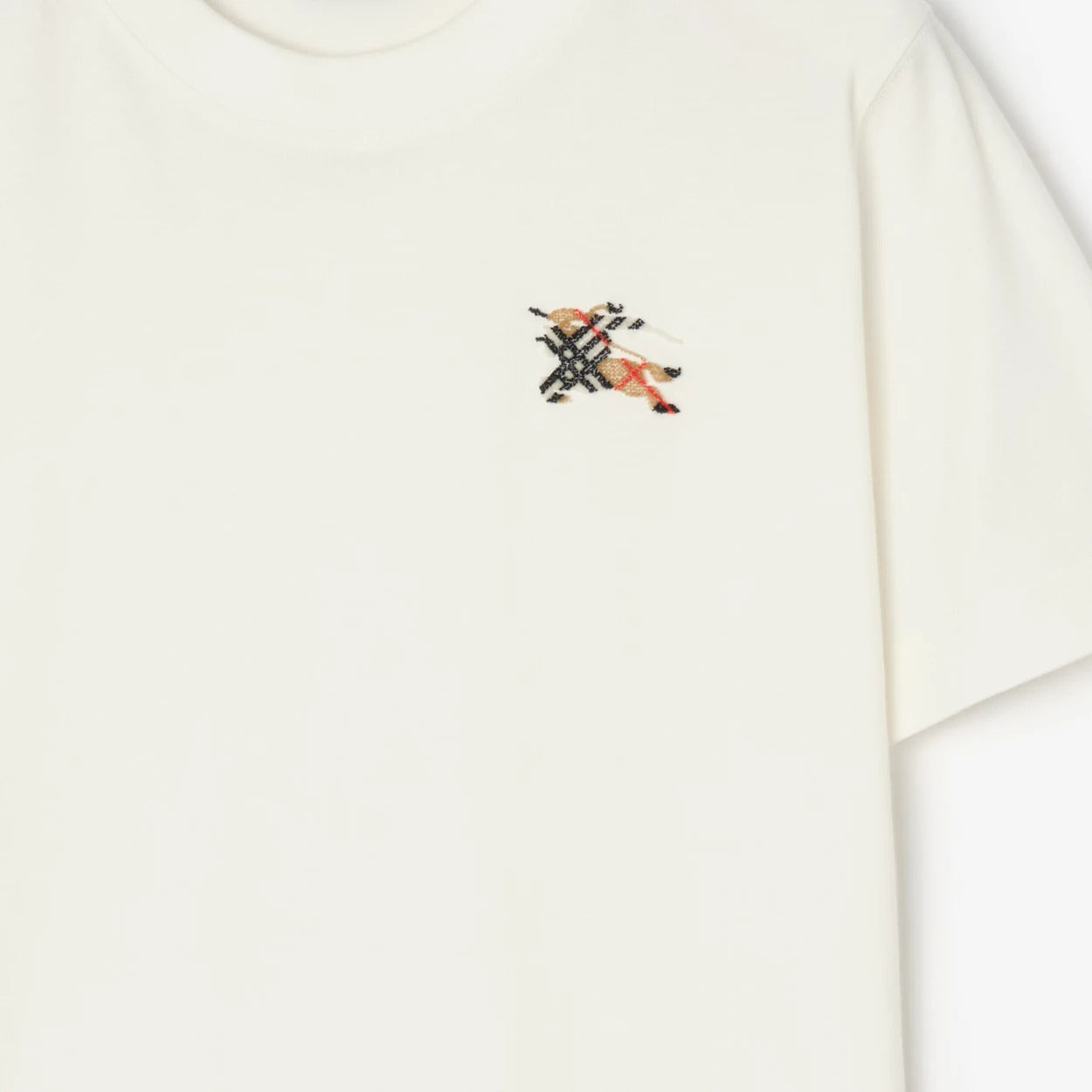 T-SHIRT EN COTON KNIGHT CHECK