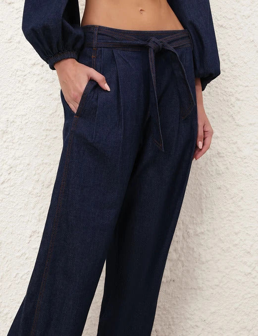 PANTALON BOUFFANT ASTER EN JEAN
