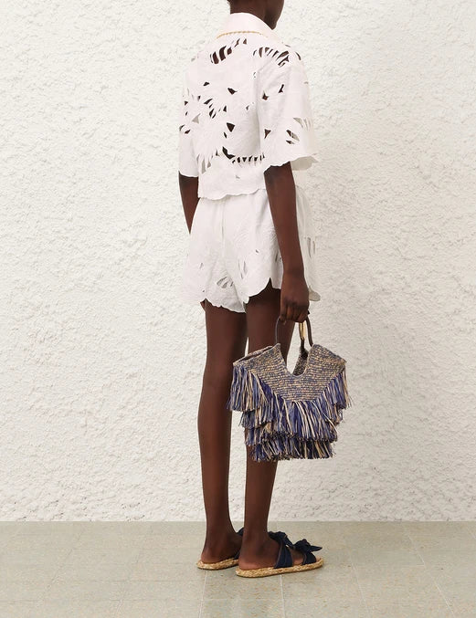 CHEMISE COURTE BRODEE MAHON