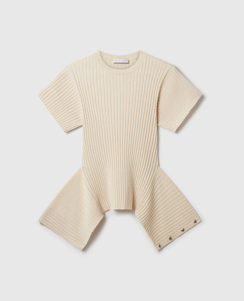 TSHIRT À BASQUE EN MAILLE