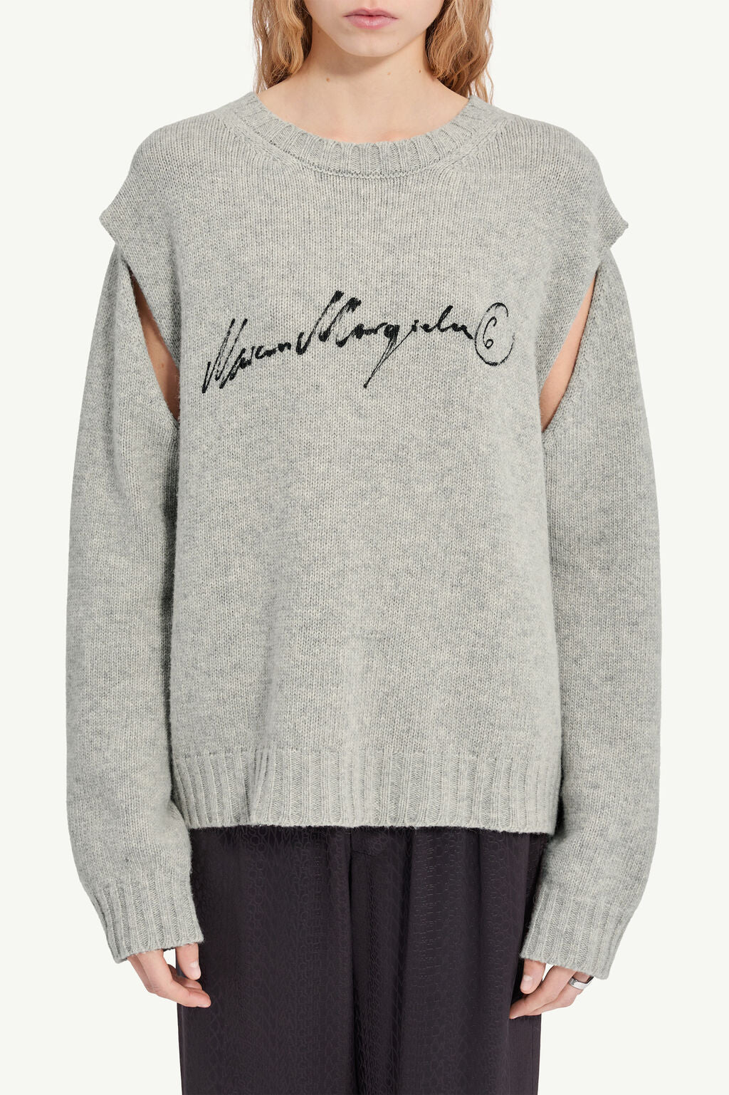 PULL MANUSCRIT EN MAILLE