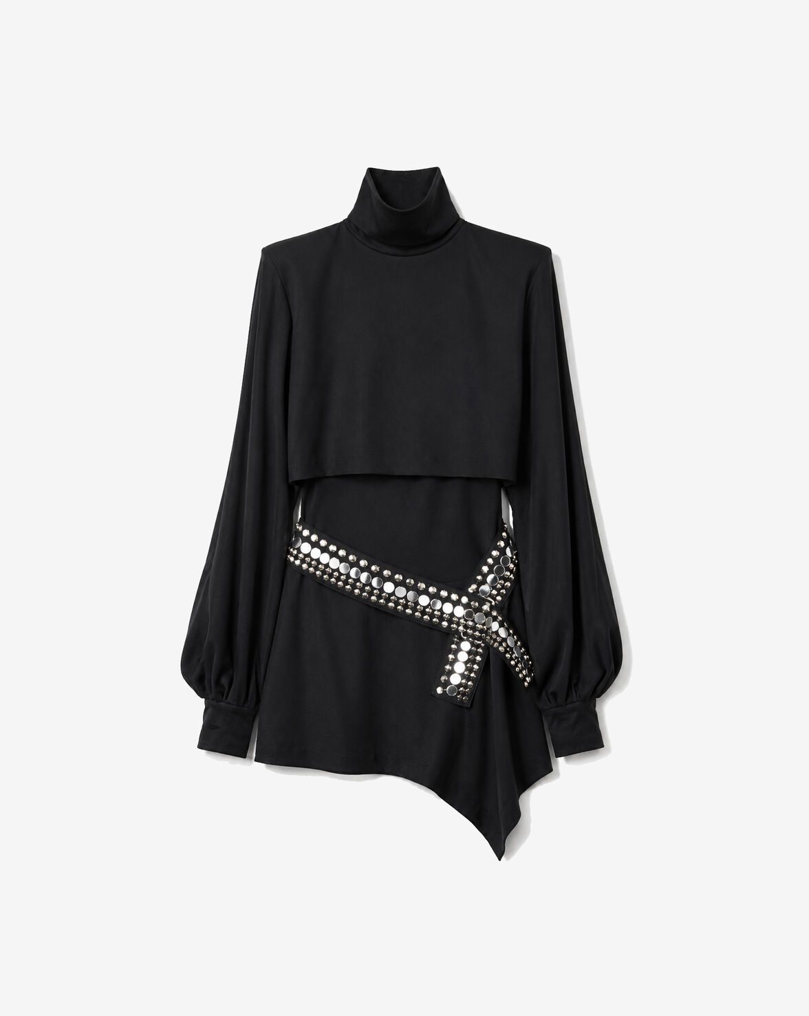 ROBE COL MONTANT À STUDS