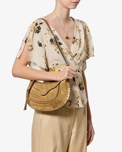 SAC OSKAN MOON POCKET EN CUIR VELOURS