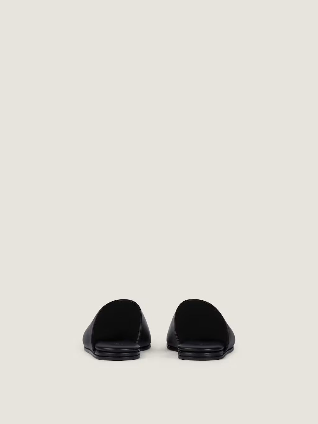 MULES PLATES LABEL EN CUIR NAPPA