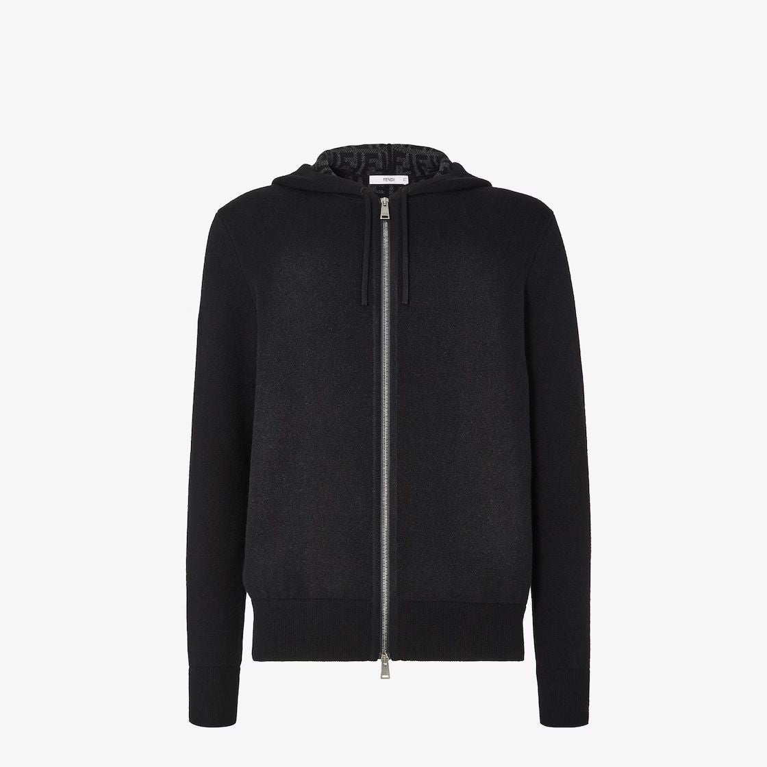 SWEAT SHIRT EN CACHEMIRE FF ZUCCA NOIR