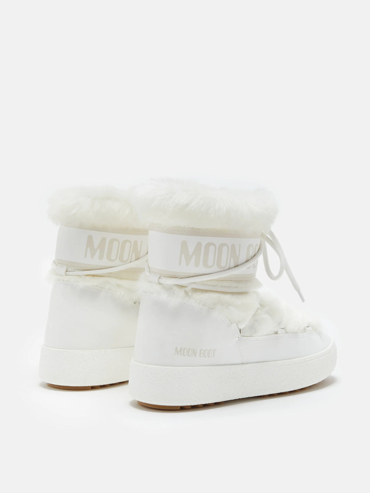 BOTTES LTRACK LOW EN FAUSSE FOURRURE BLANCHE