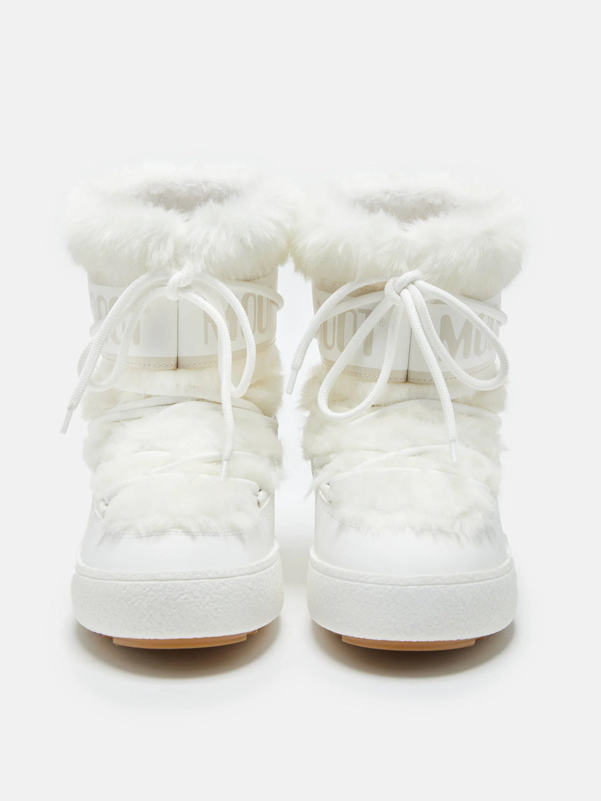 BOTTES LTRACK LOW EN FAUSSE FOURRURE BLANCHE