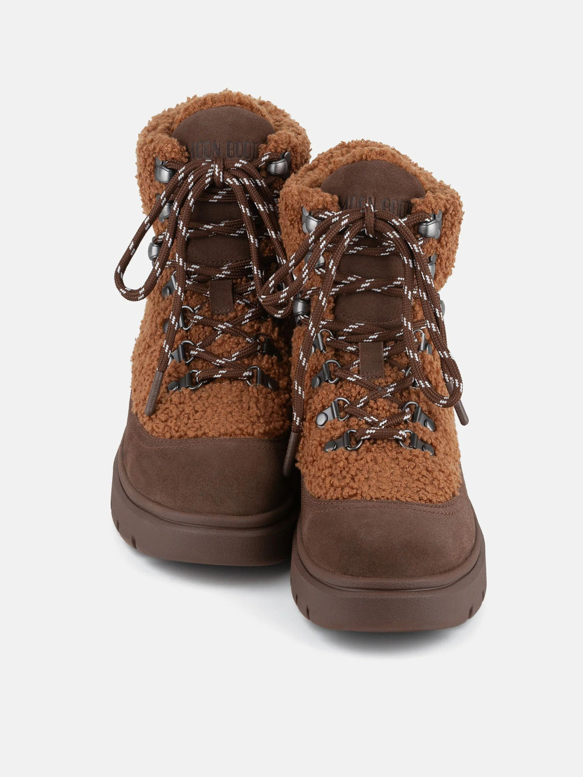 BOTTE COMBAT EN POLAIRE MARRON