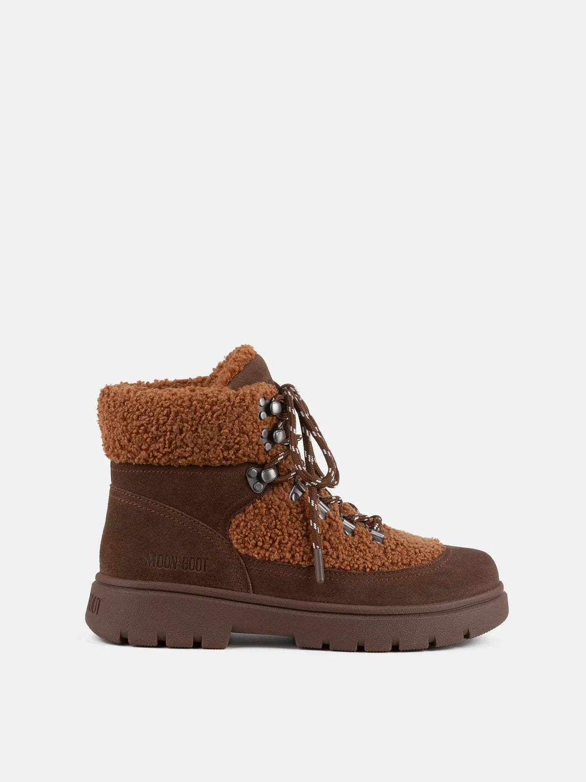BOTTE COMBAT EN POLAIRE MARRON