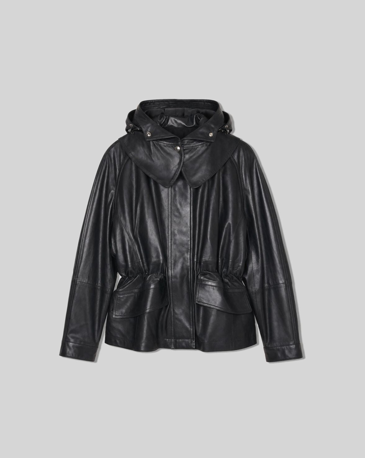 PARKA EN CUIR NOIR GROOVE