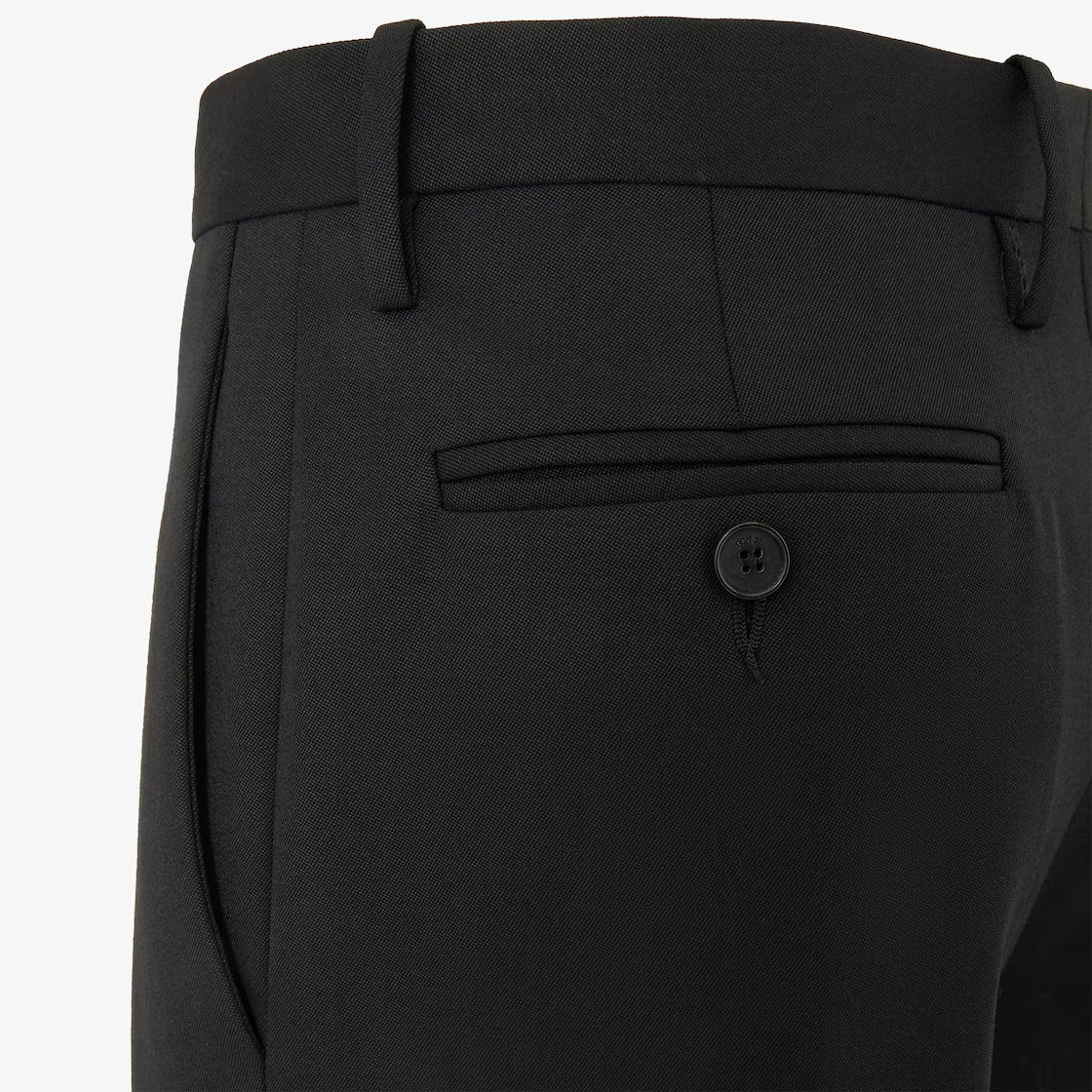 PANTALON EN LAINE GRAIN DE POUDRE