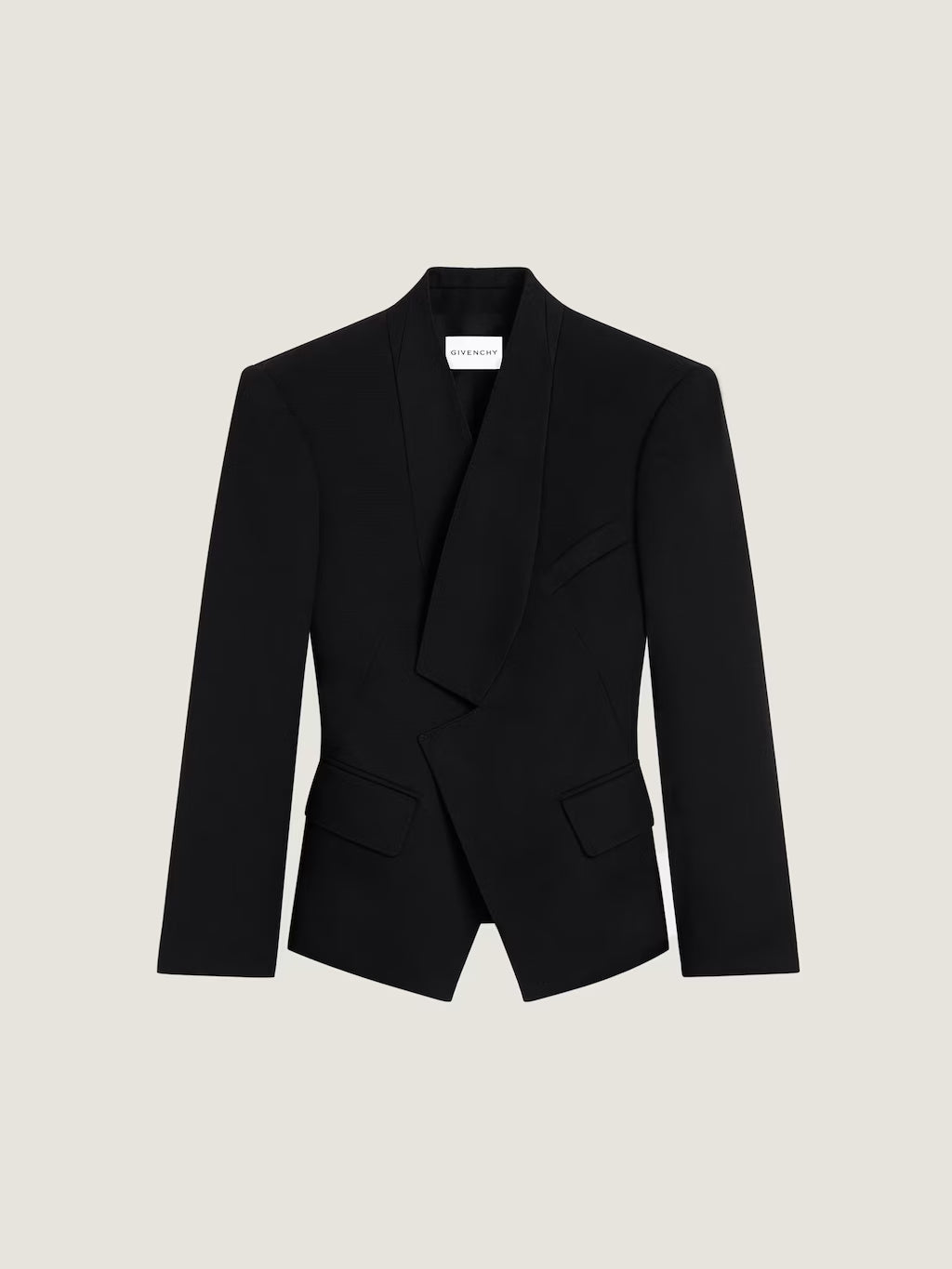 VESTE À REVERS INVERSÉ EN LAINE