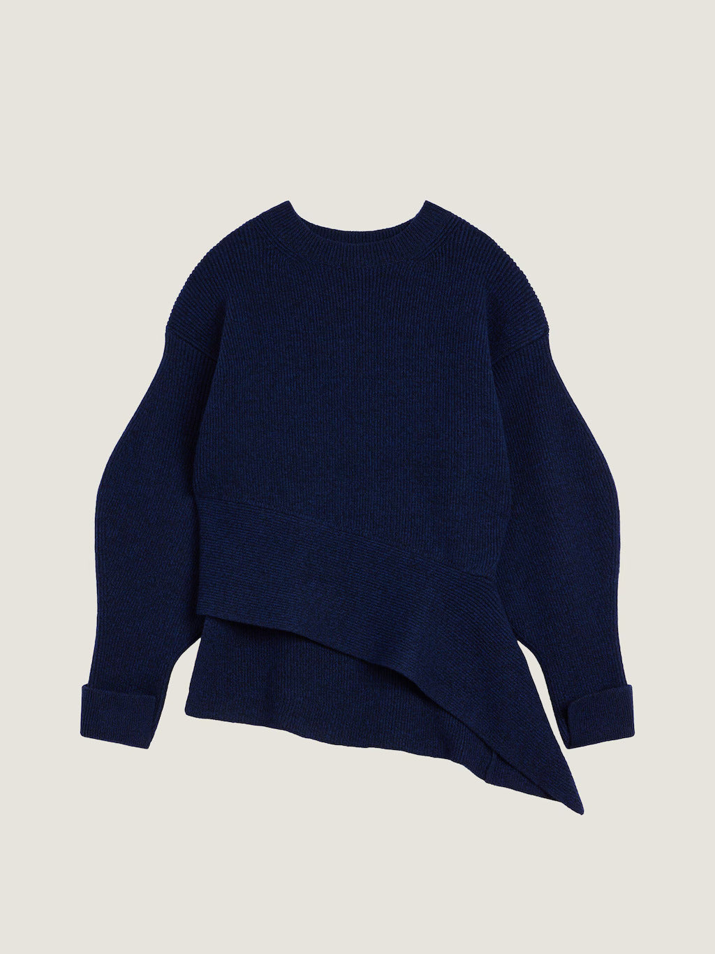 PULL ASYMÉTRIQUE EN LAINE ET CACHEMIRE