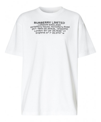 Burberry t-shirt à détail de slogan
