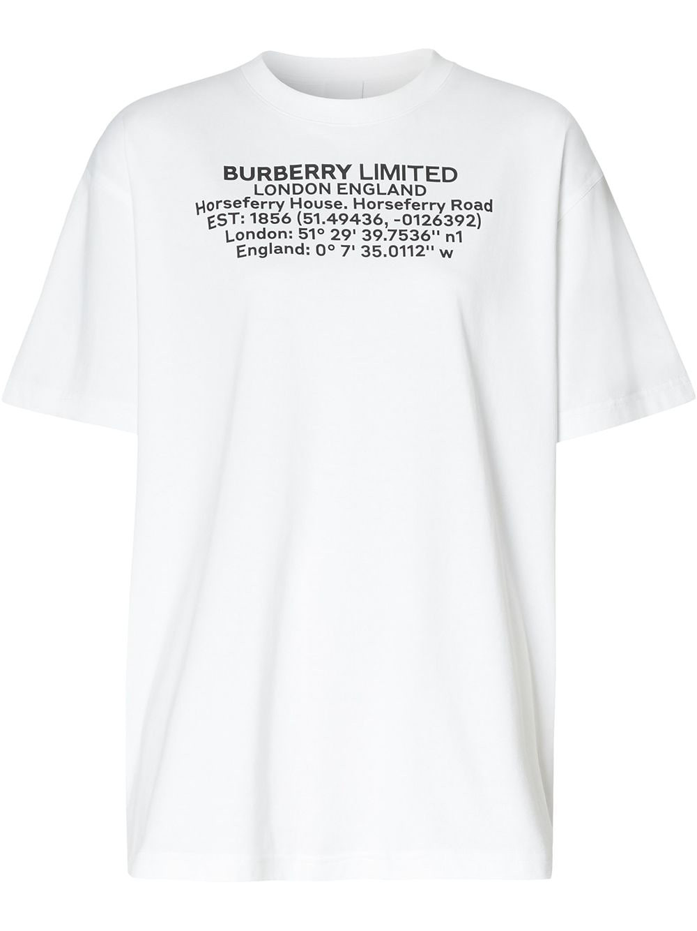 Burberry t-shirt à détail de slogan