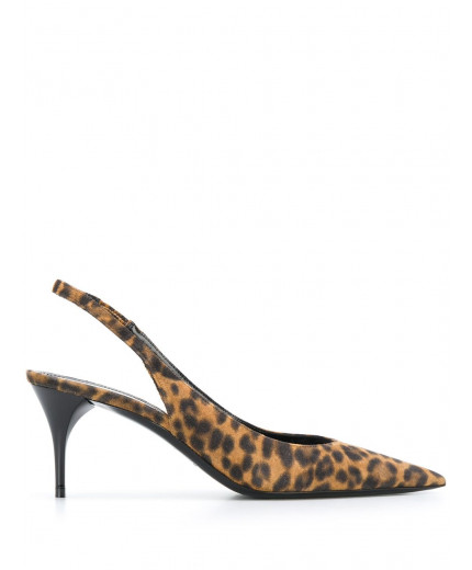 Saint Laurent escarpins à motif léopard