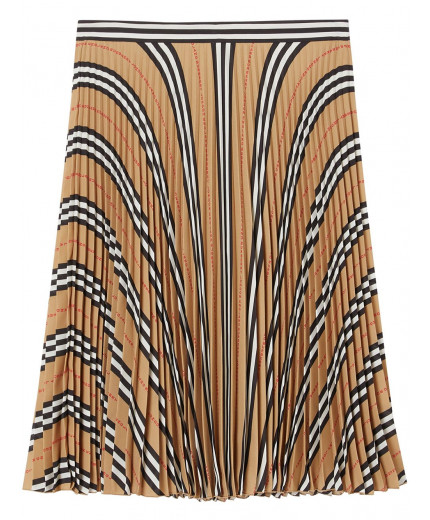 Burberry jupe plissée à carreaux Icon Stripe