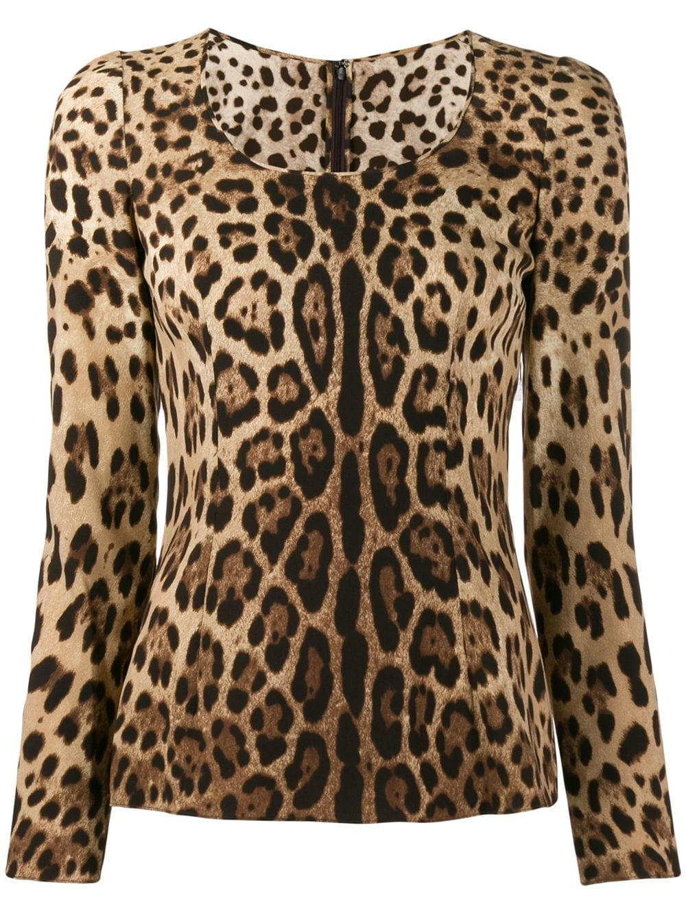 Dolce & Gabbana blouse à imprimé léopard