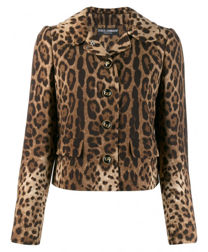 Dolce & Gabbana veste à imprimé léopard