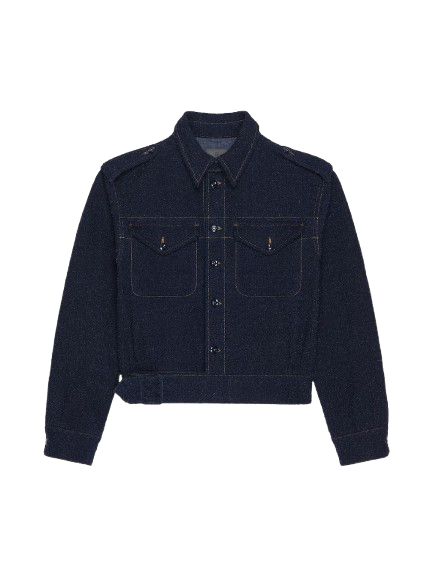 BLOUSON DENIM BOUCLE