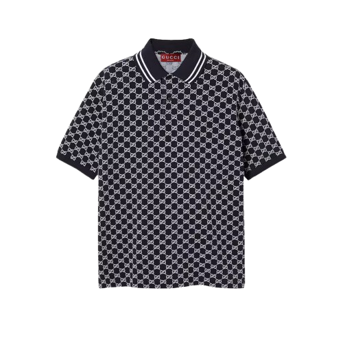 POLO GG EN JACQUARD DE PIQUÉ DE COTON