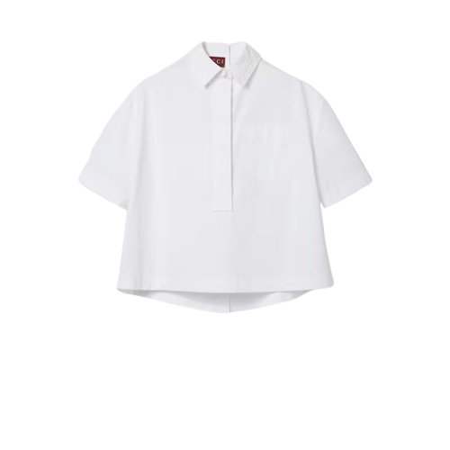 CHEMISE EN POPELINE DE COTON EN RELIEF