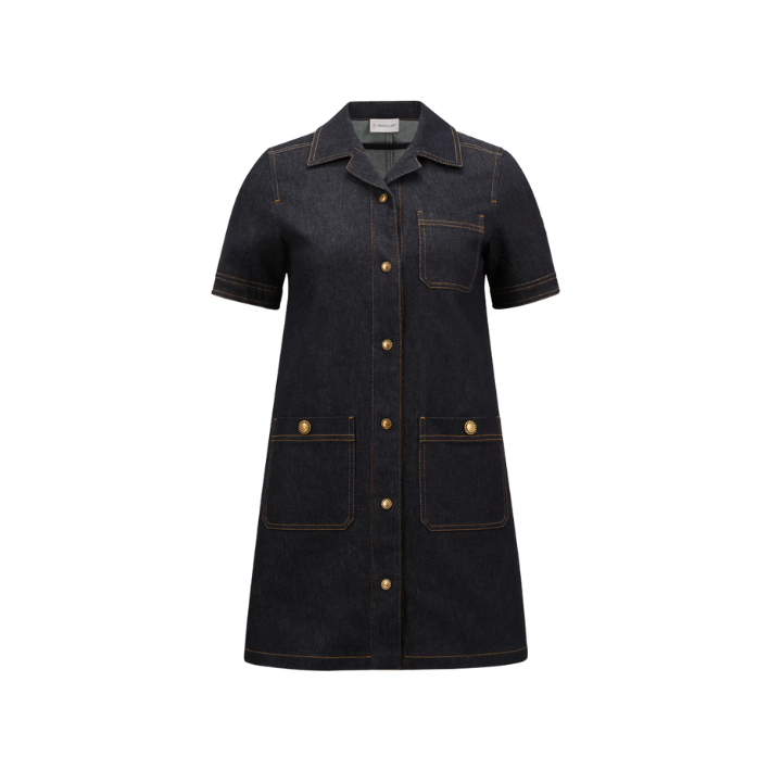 MINI ROBE CHEMISE EN DENIM