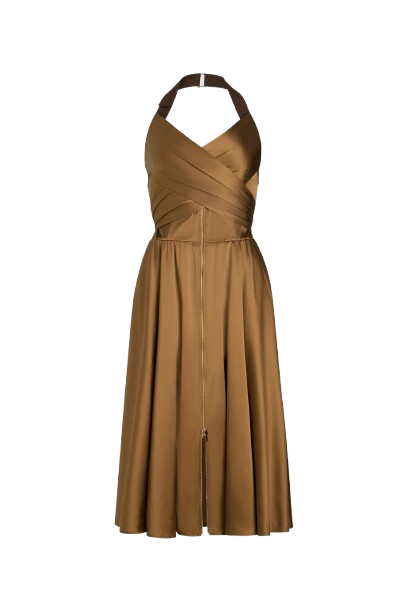 ROBE MIDI EN SATIN